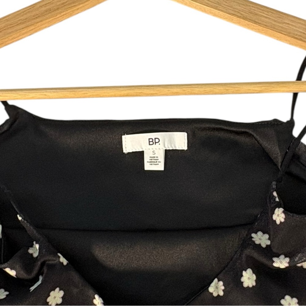 BP Black Daisy Floral Spaghetti Strap Mesh Slip Dress Women’s Small Y2K 90s NWT - Picture 7 of 9